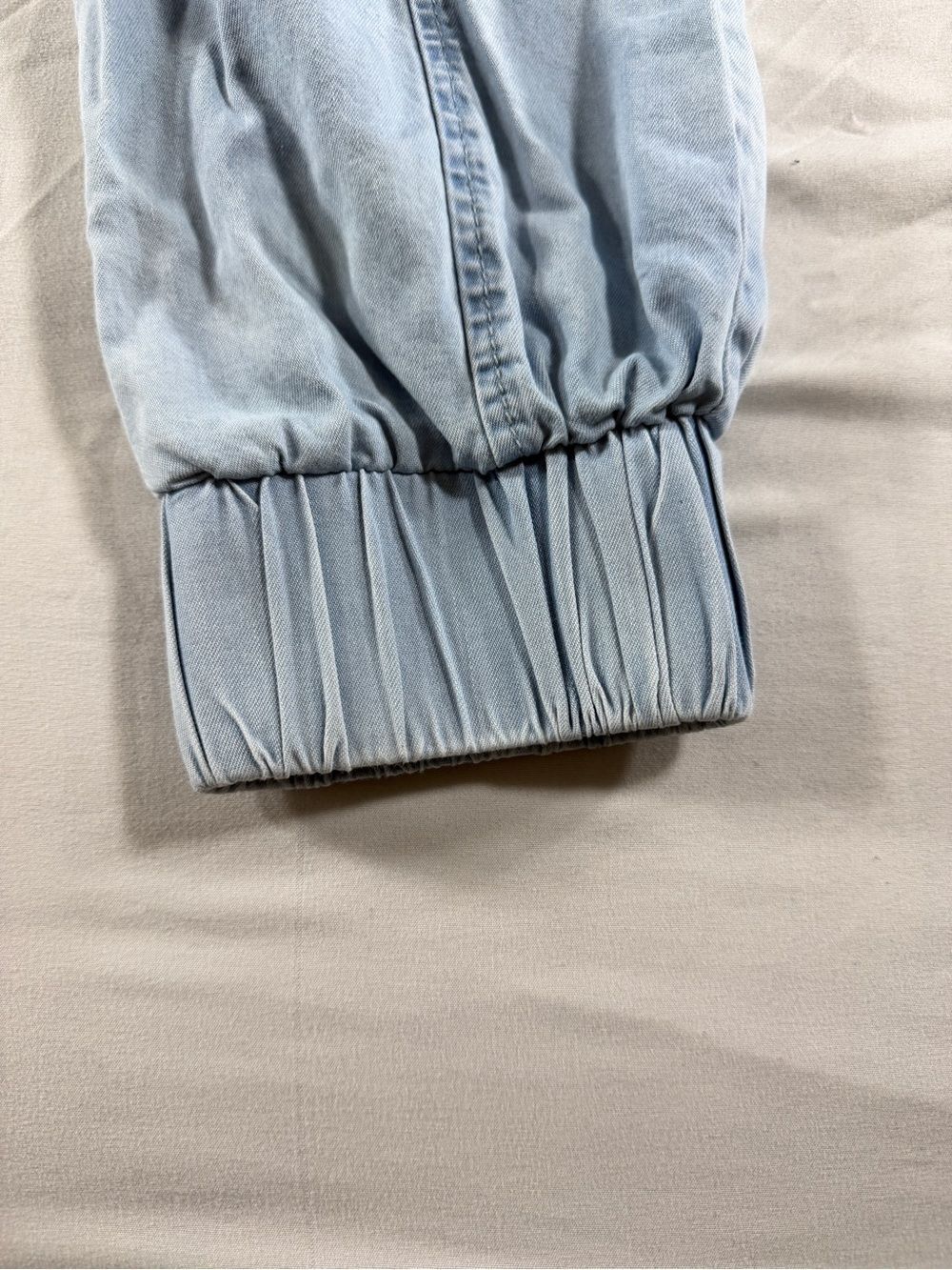 Inc International Concepts Sz L Mid Rise Elastic Waist Cargo Pants Jogger Blue View 3